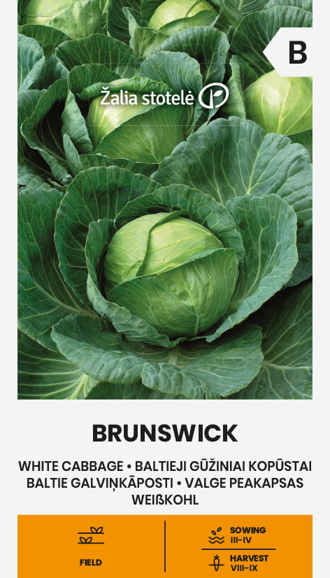 Jättevitkål Brunswick Frö