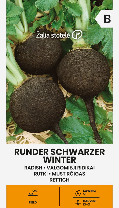 Rädisa Runder Schwarzer Winter Frö