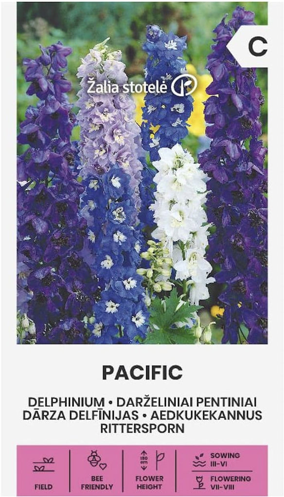 Trädgårdsriddarsporre Pacific Frö