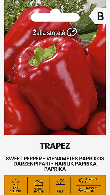 Paprika Trapez Frö