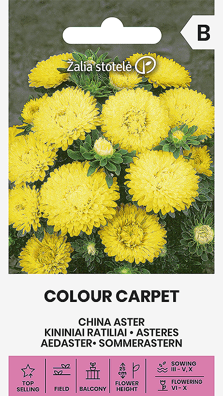 Sommaraster Colour Carpet Yellow Frö