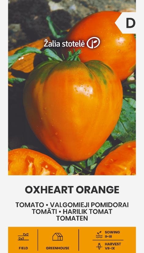 Tomat Oxheart Orange Frö