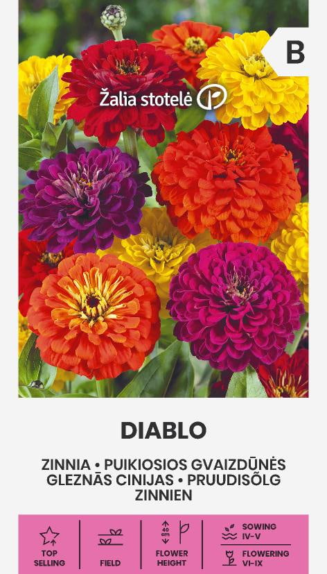 Zinnia Diablo Mix Frö